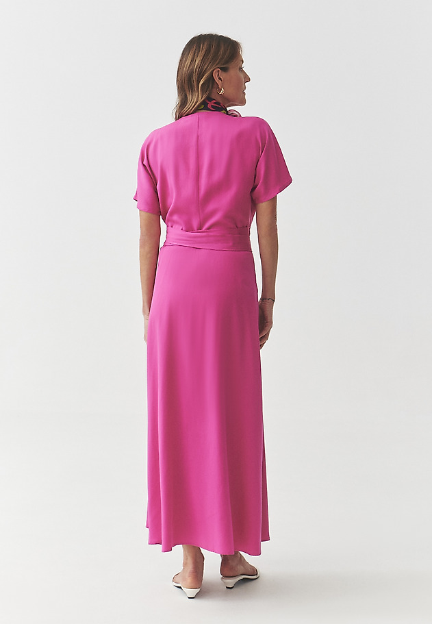 LYOCELL ENVELOPE DRESS - ZERWINA LYOCELL ENVELOPE DRESS - ZERWINA RÓŻOWY 3