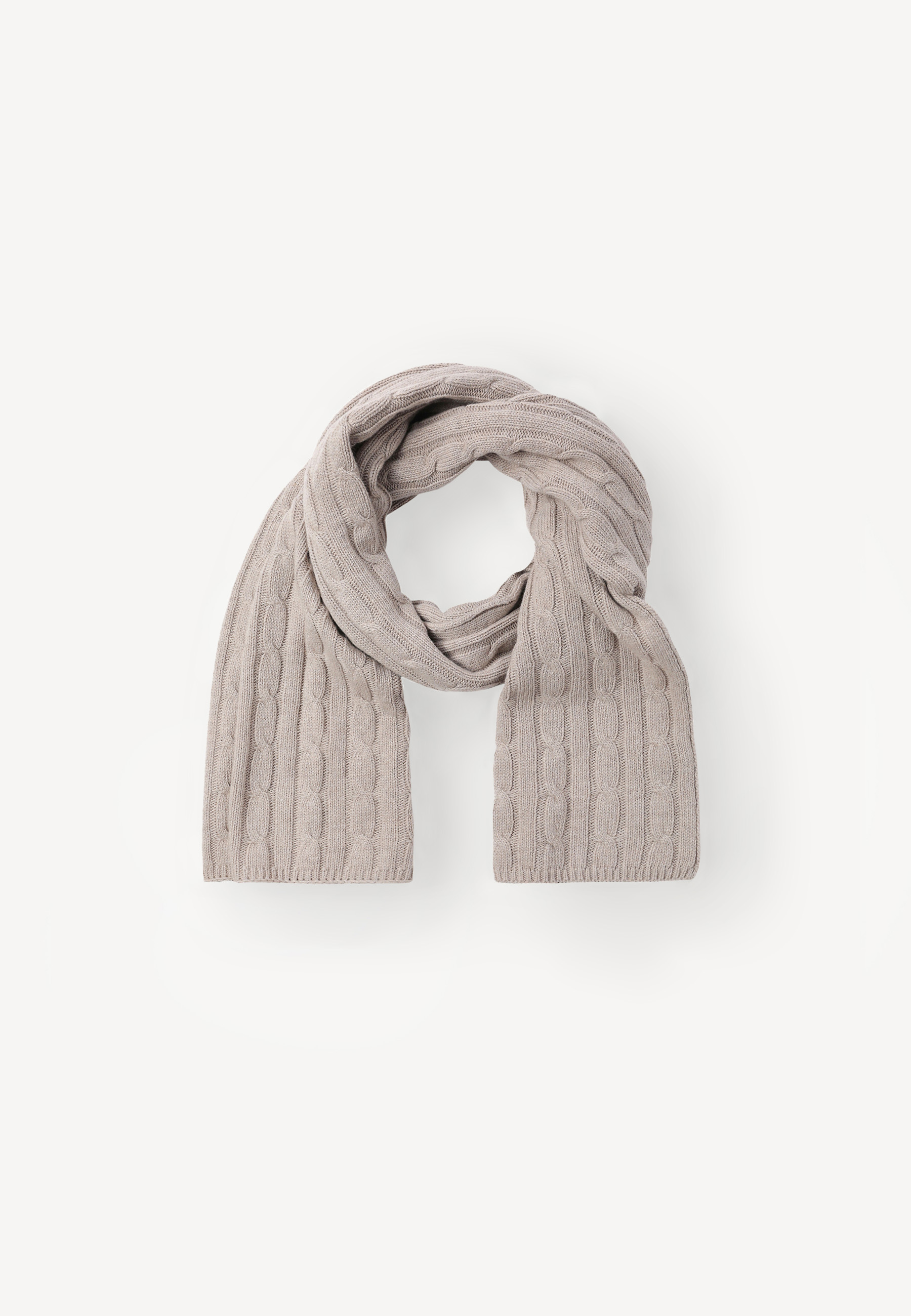 DZIANINOWY SZALIK DAMSKI — GORITA 2 BEŻOWY 2