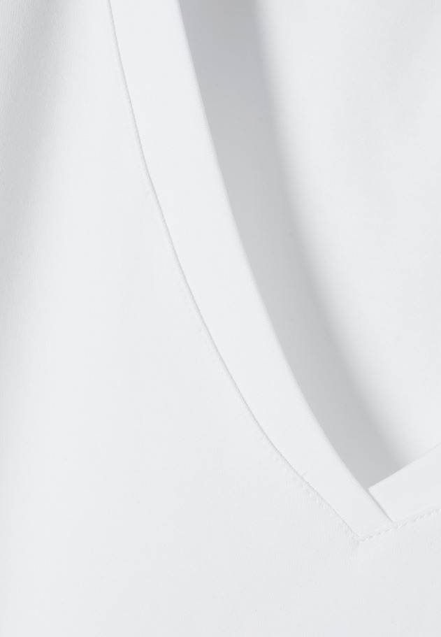 CASUAL BLOUSE IN COTTON - RIBI CASUAL BLOUSE IN COTTON - RIBI WHITE 6