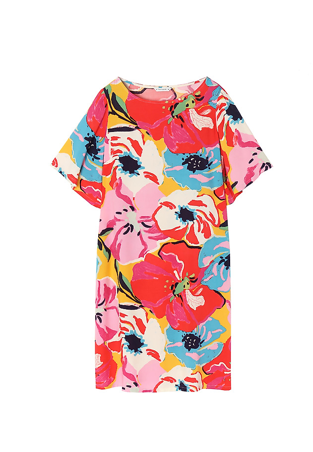 FLARED-SLEEVE DRESS LANKORIMA FLARED-SLEEVE DRESS LANKORIMA MULTIKOLOR 5