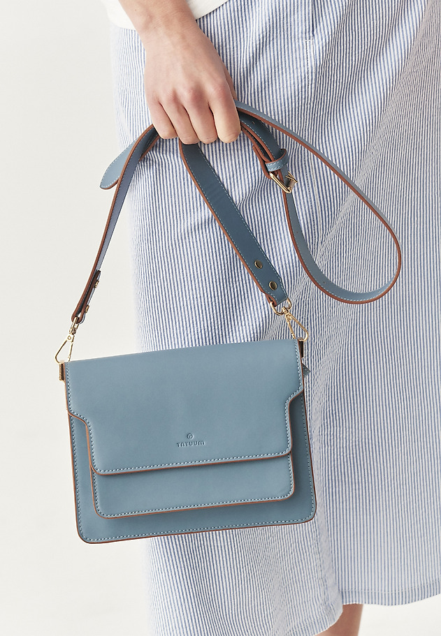LETTERMAN'S BAG WITH STRAP - ADISA LETTERMAN'S BAG WITH STRAP - ADISA NIEBIESKI 1