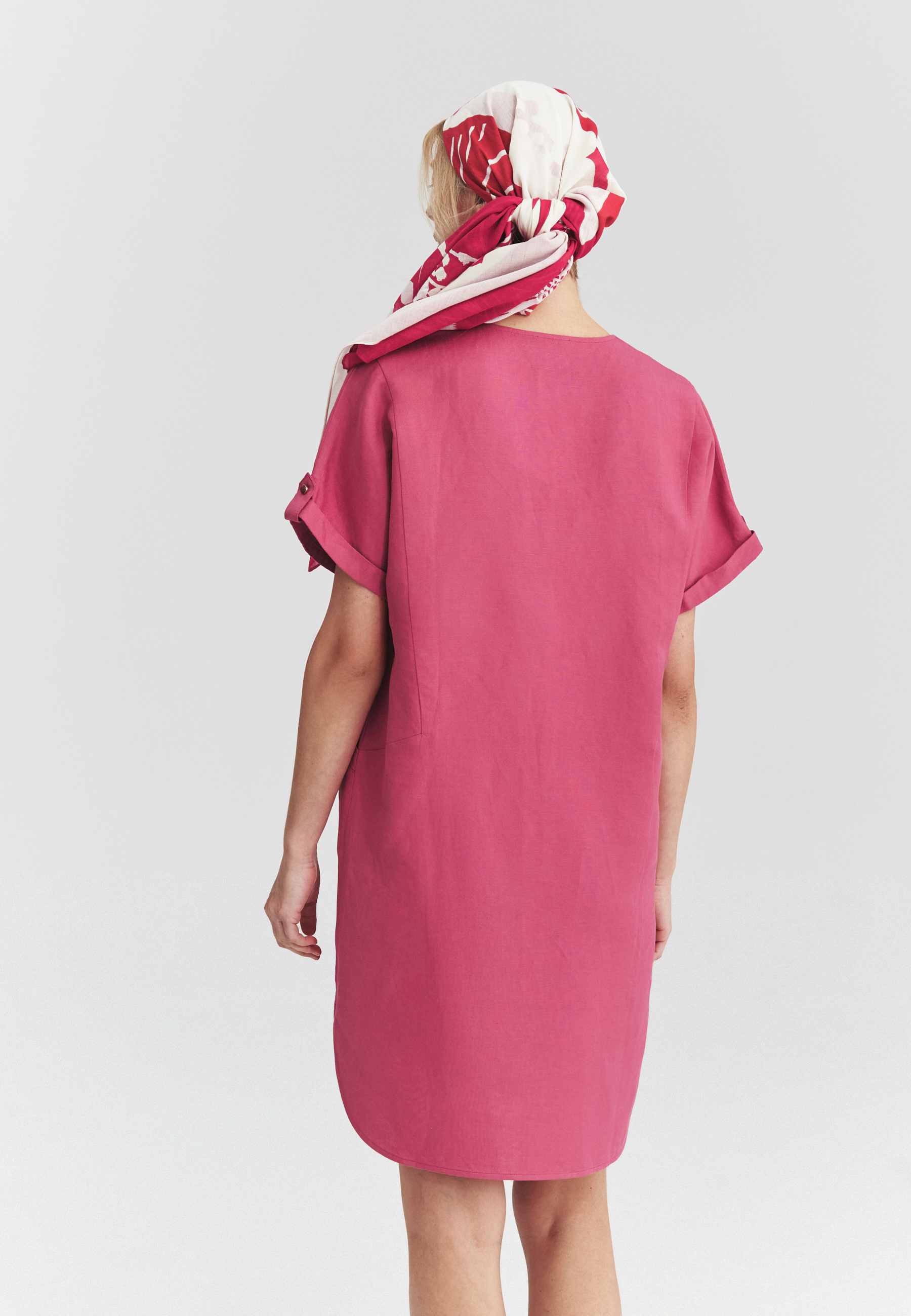 A LOOSE-FIT DRESS WITH LINEN - ANAIS