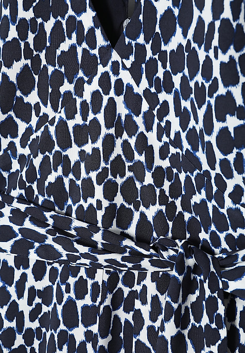 LADIES' DRESS IN LENZING™ ECOVERO™ VISCOSE - MATSE BLUE 2