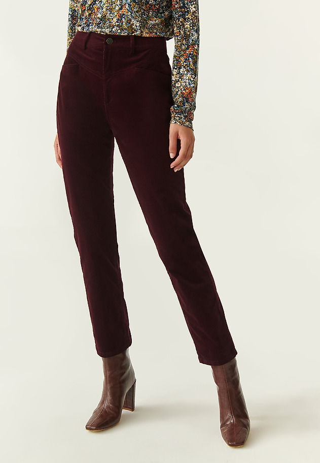 LADIES' CORDUROY TROUSERS KERMA 1 LADIES' CORDUROY TROUSERS KERMA 1 RED 1
