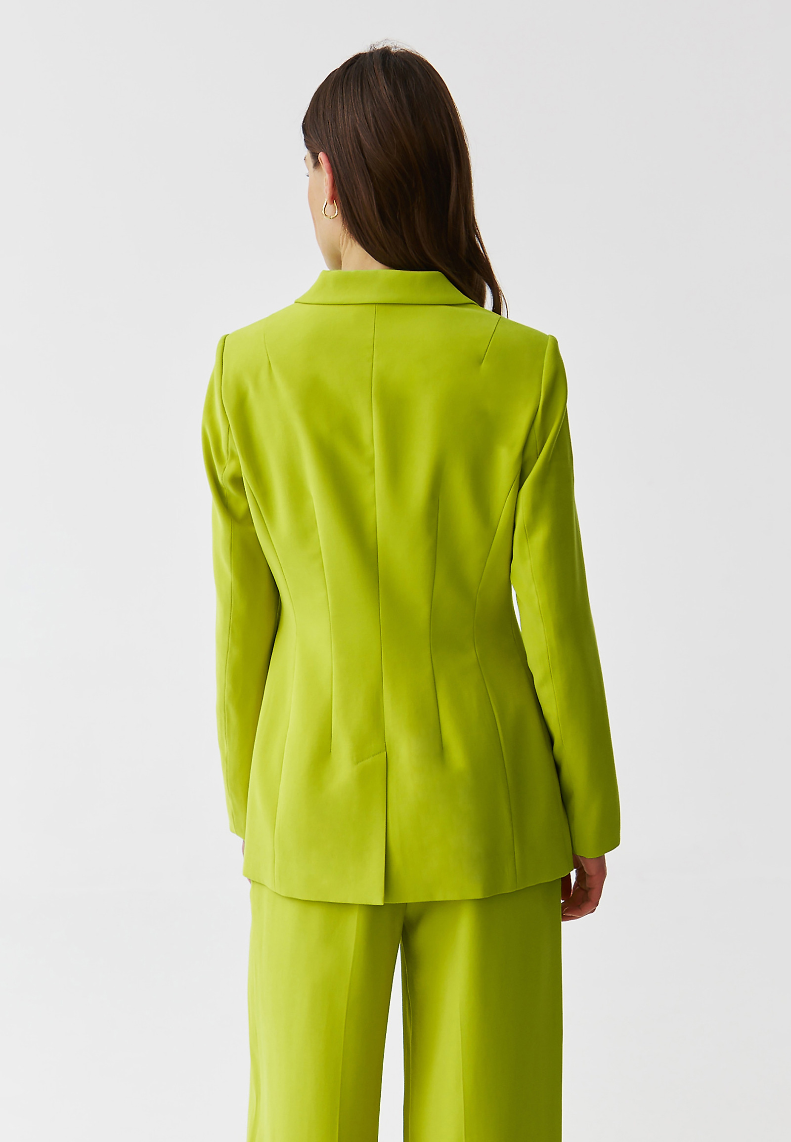 LADIES’ DOUBLE-BREASTED JACKET WITH A LINING - ADA LADIES’ DOUBLE-BREASTED JACKET WITH A LINING - ADA GREEN 96227