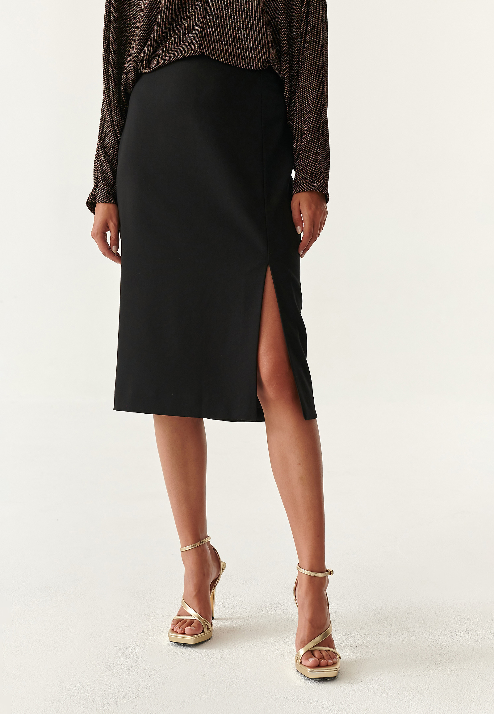 PENCIL MIDI SKIRT TINTO PENCIL MIDI SKIRT TINTO BLACK 83514