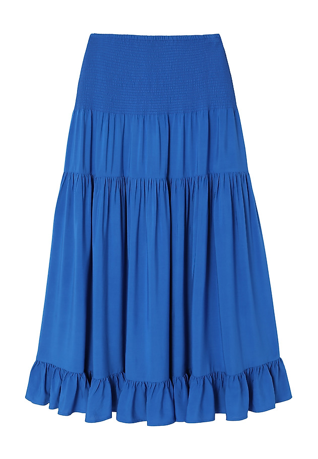 LADIES’ MAXI SKIRT WITH A FRILL - EFIA 2 LADIES’ MAXI SKIRT WITH A FRILL - EFIA 2 NIEBIESKI 5
