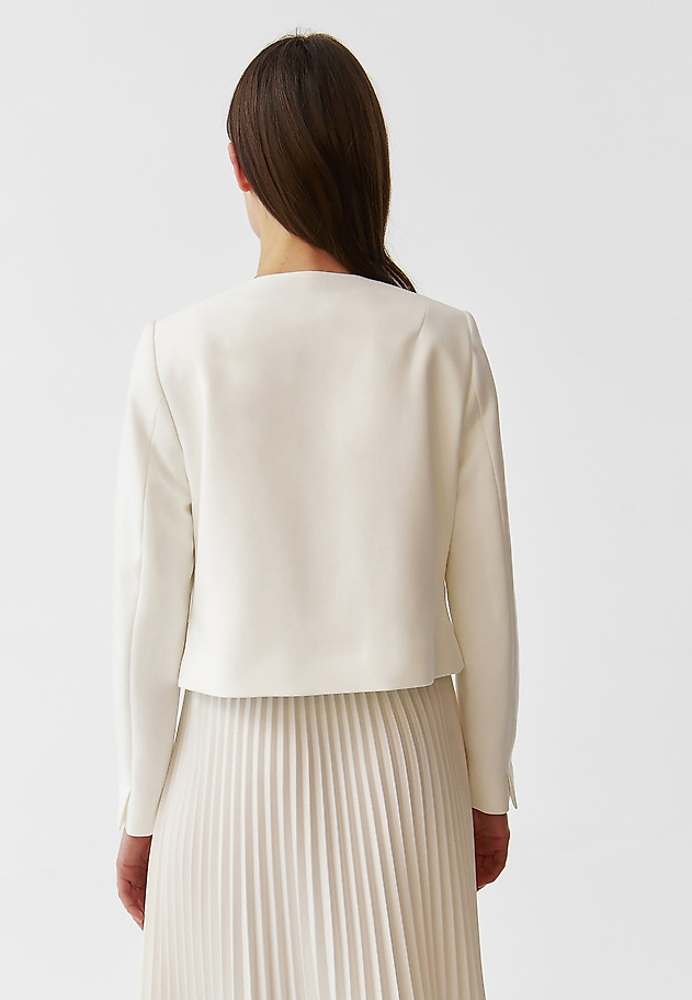 LADIES’ SHORT JACKET IN BOLERO CUT - MIRA LADIES’ SHORT JACKET IN BOLERO CUT - MIRA ECRU 4