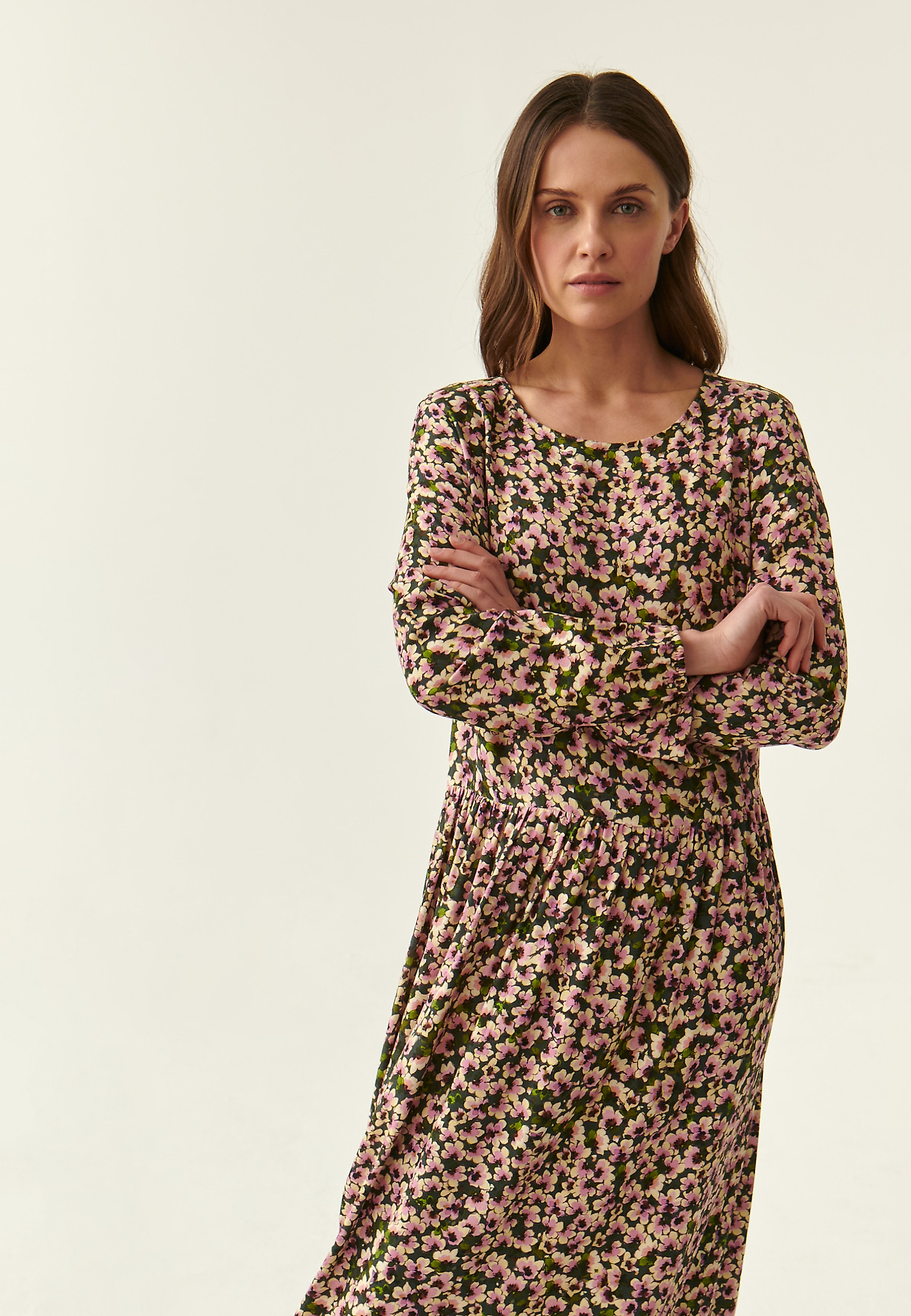MIDI FLORAL DRESS MALTA MIDI FLORAL DRESS MALTA MULTICOLOR 83454