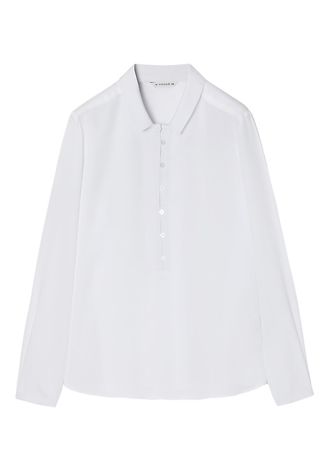 LADIES’ BLOUSE WITH A COLLAR - BENETI WHITE 2
