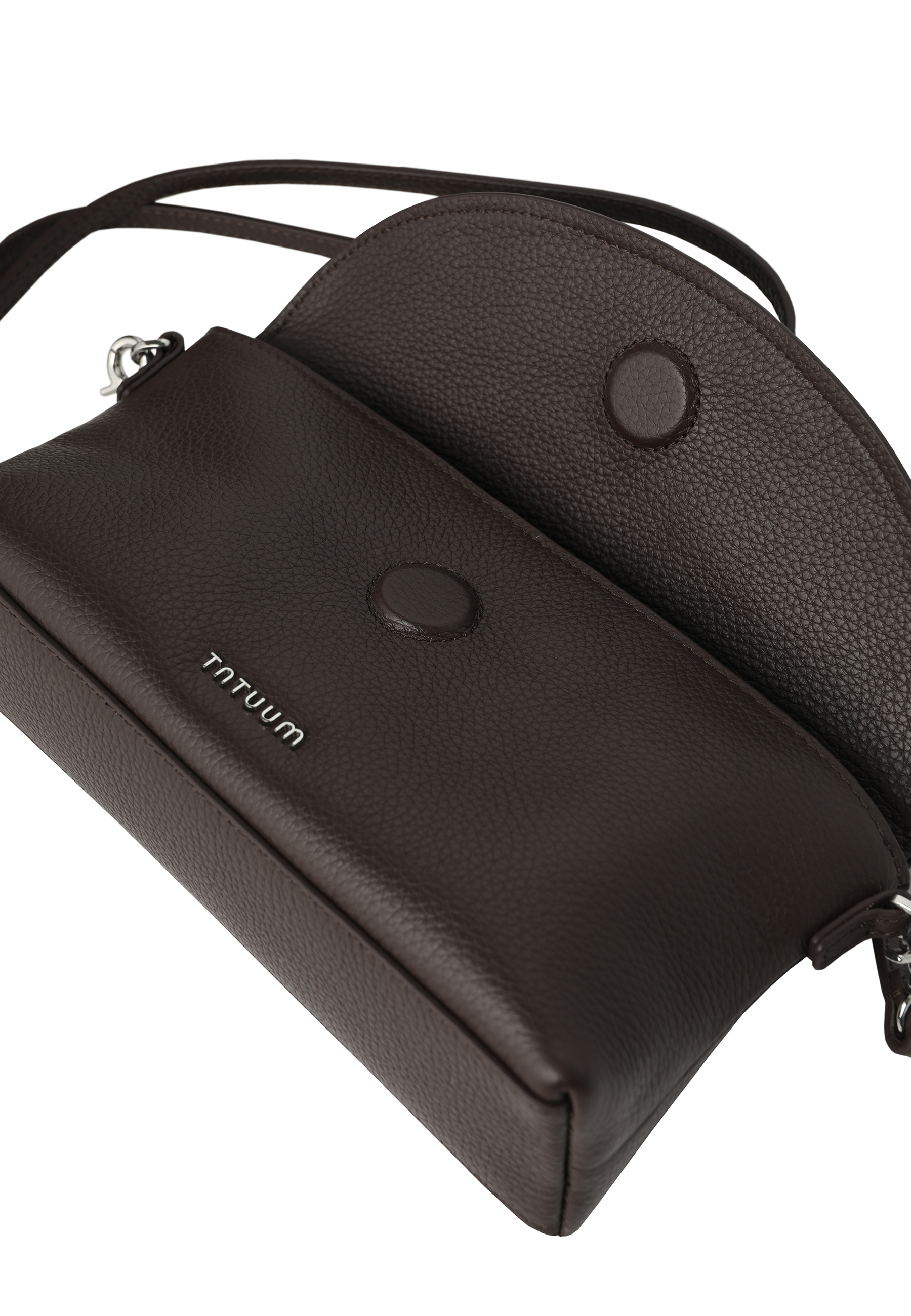 DÁMSKA KOŽENÁ KABELKA – INZARI HNEDÁ 2