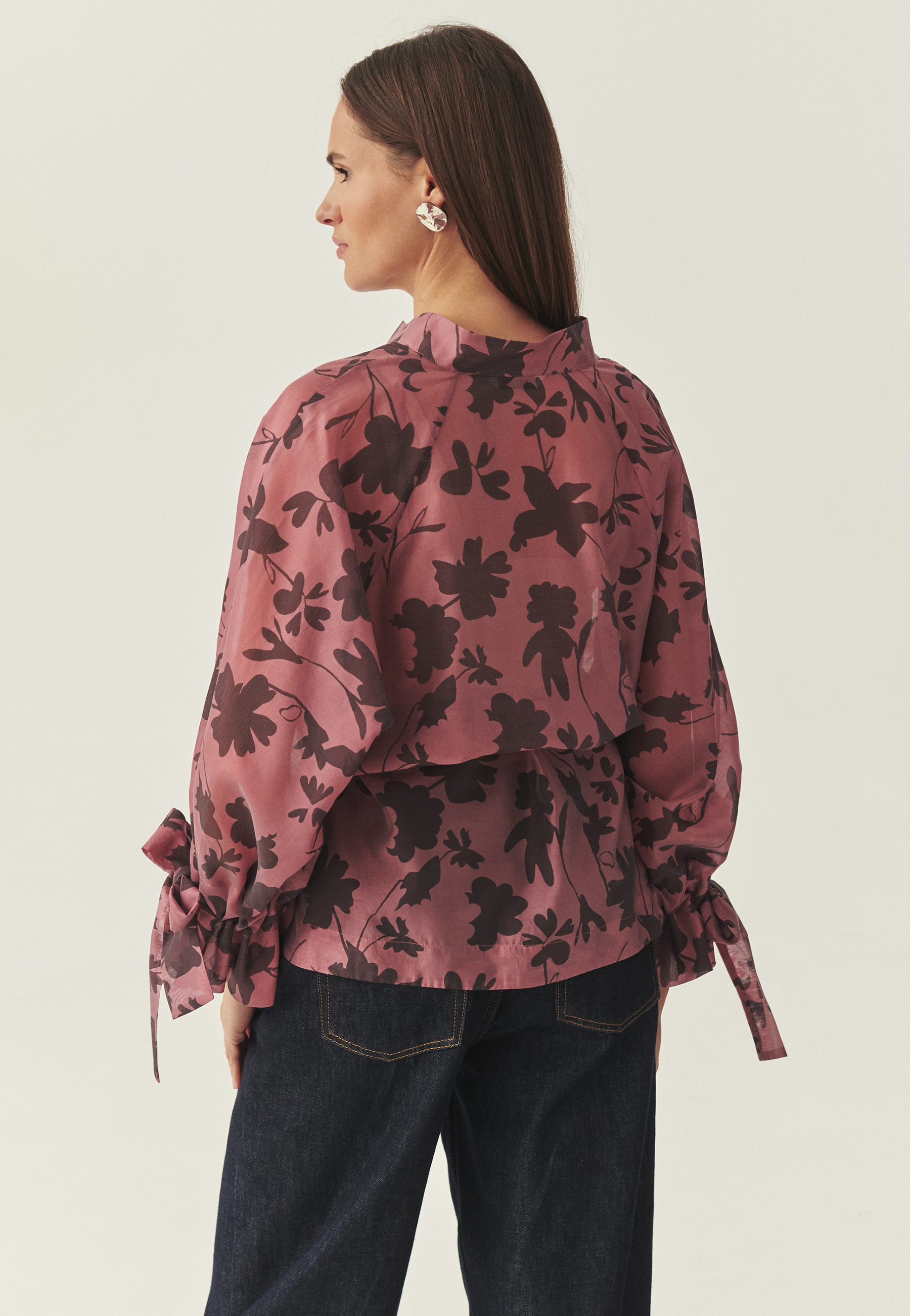 HRADECÍ KOSTKOVANÁ BLŮZA S PÁSEK - TILTA