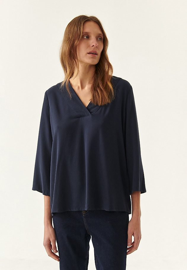 WATER-LIKE LADIES' BLOUSE SIMPLENA WATER-LIKE LADIES' BLOUSE SIMPLENA NAVY BLUE 1