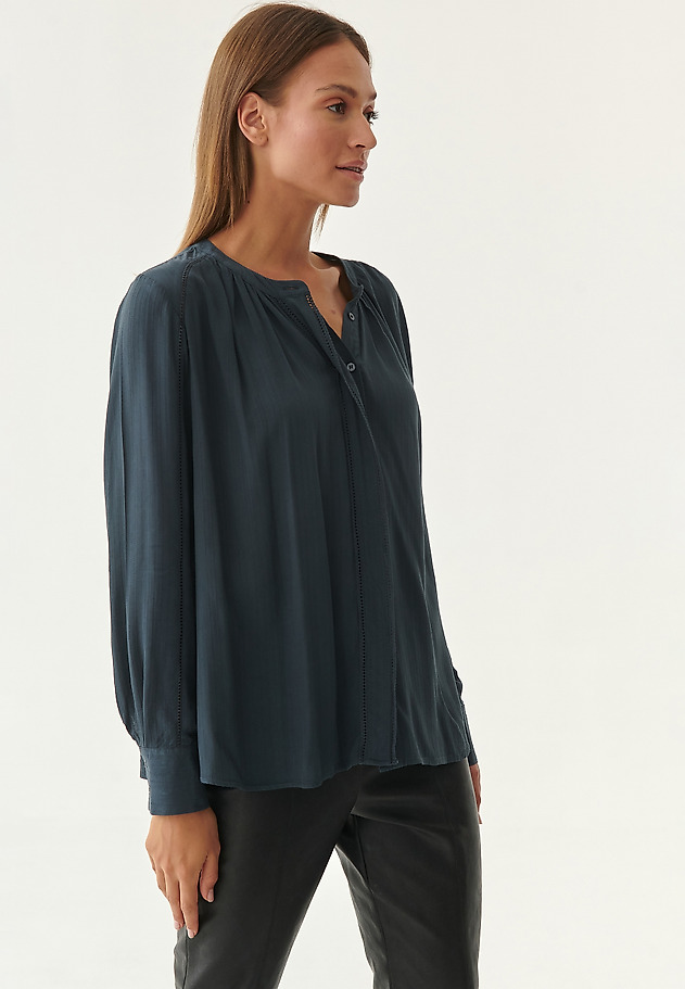 LADIES' JACQUARD BLOUSE AVAN LADIES' JACQUARD BLOUSE AVAN BLUE 1
