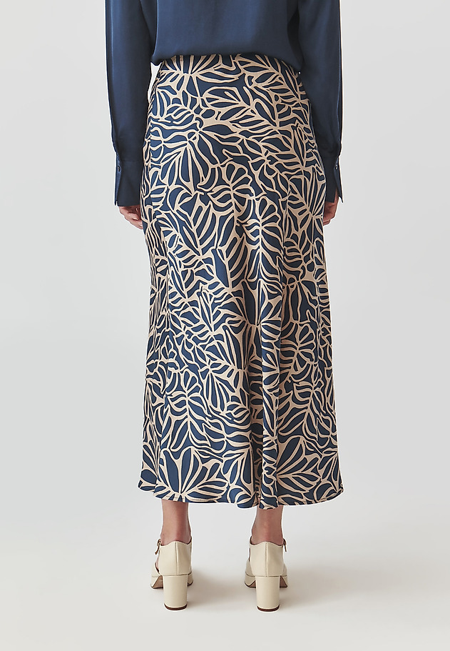 LONG LADIES’ SATIN SKIRT - SATINOLA LONG LADIES’ SATIN SKIRT - SATINOLA MULTIKOLOR 3
