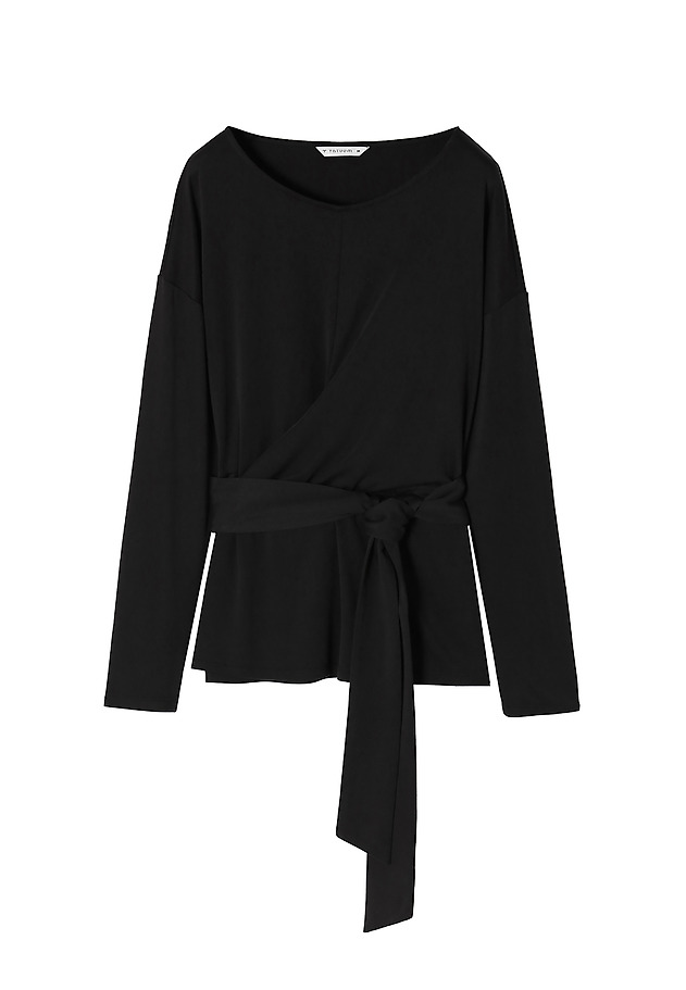 LADIES' WRAP BLOUSE LARSO LADIES' WRAP BLOUSE LARSO BLACK 6
