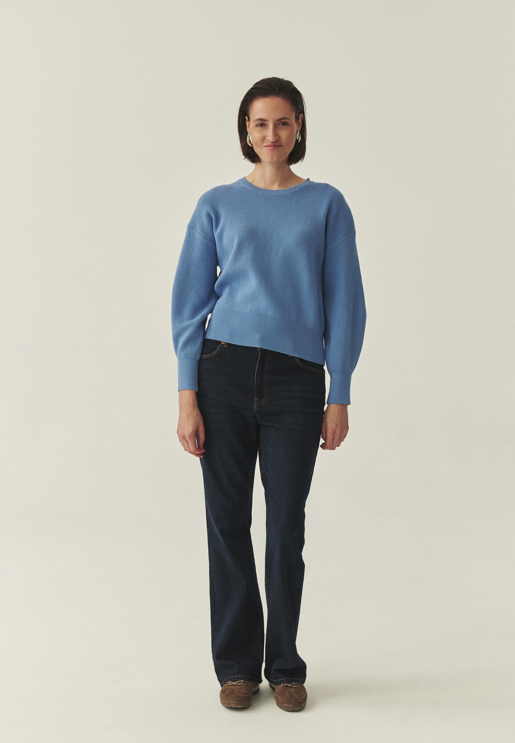 CASUAL JUMPER WITH LENZING™ ECOVERO™ VISCOSE - SHUE BLUE 2