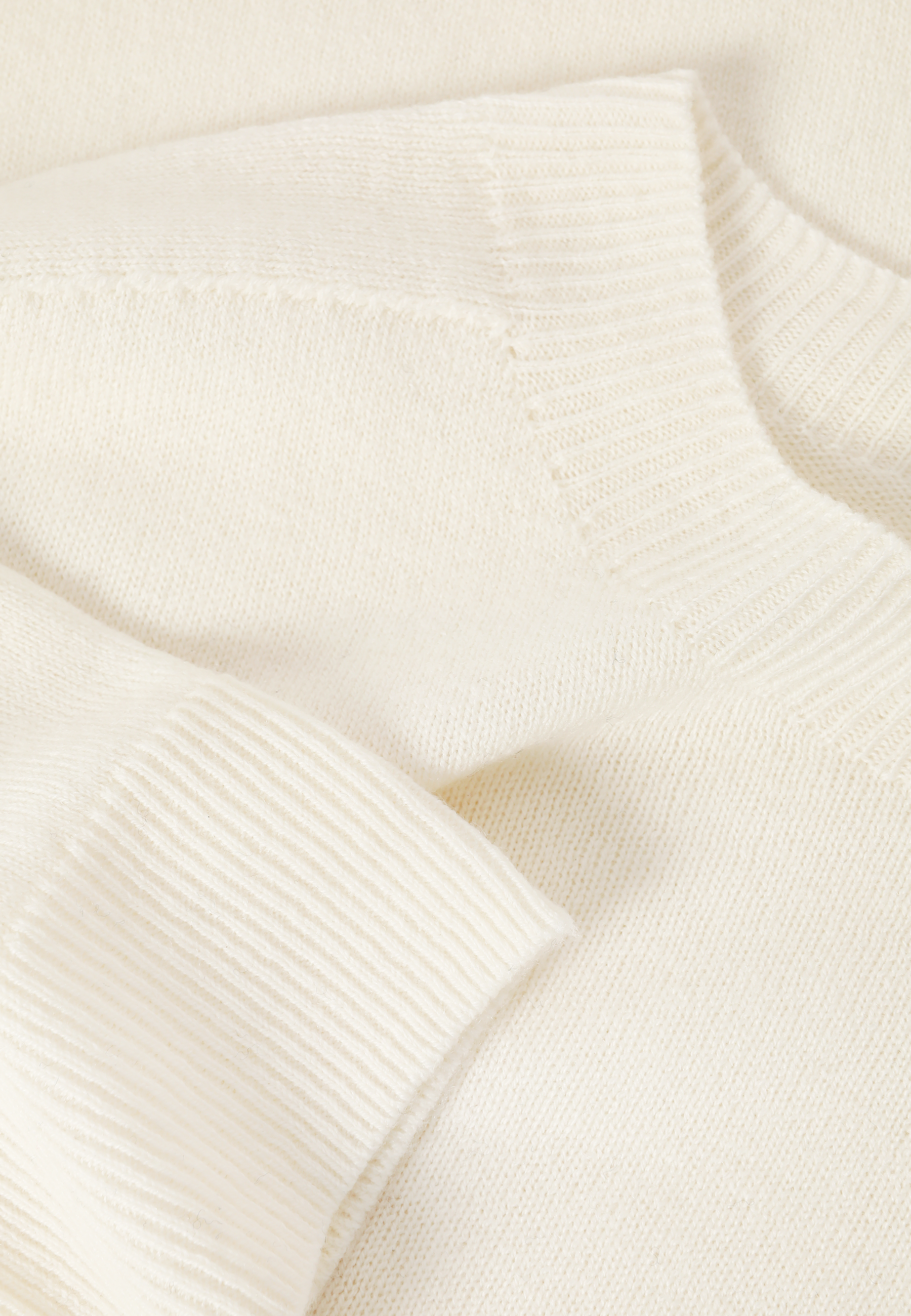 WEŁNIANY SWETER Z DŁUGIM RĘKAWEM - ROSSA BIAŁY 2