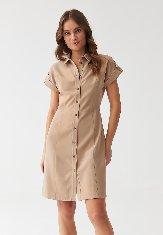 LADIES’ SHIRTDRESS - FILA LADIES’ SHIRTDRESS - FILA BEŻOWY 3