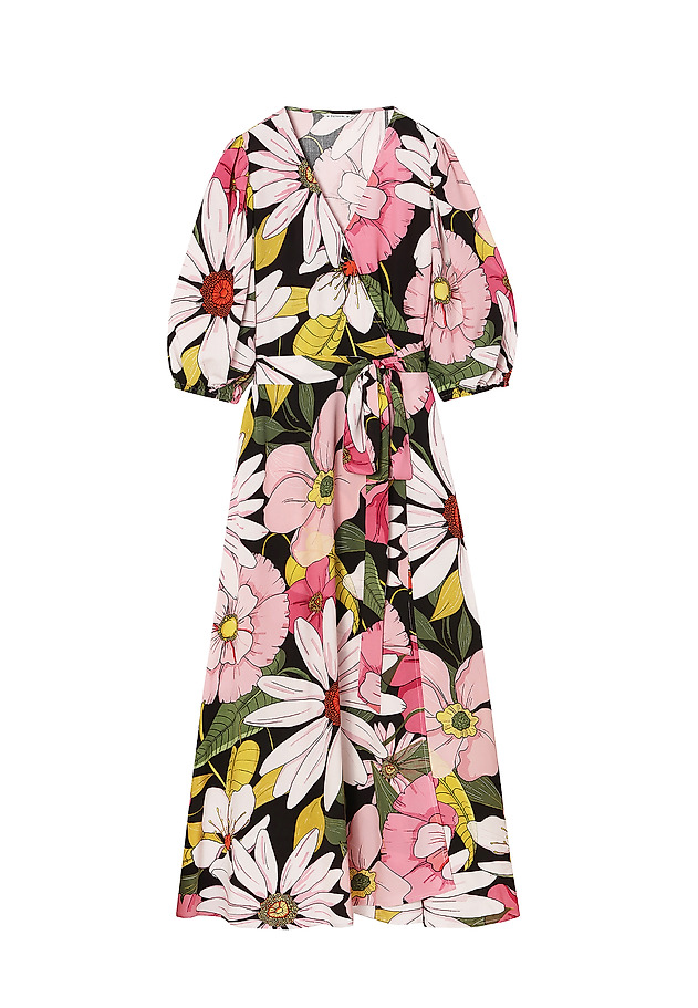LADIES' FLORAL WRAP DRESS POLIKA LADIES' FLORAL WRAP DRESS POLIKA MULTIKOLOR 6