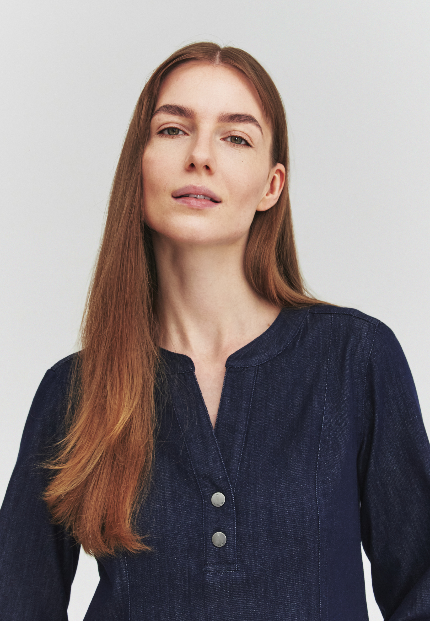 sukienka damska tkaninowa DENIMA GRANATOWY 2