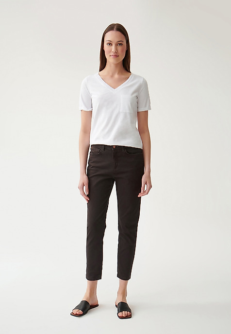 DÁMSKÉ DŽÍNOVÉ KALHOTY DEZIRA HNĚDÁ 2