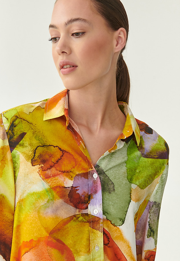 LADIES' SHIRT WITH PUFFED SLEEVES LIFO LADIES' SHIRT WITH PUFFED SLEEVES LIFO MULTIKOLOR 1