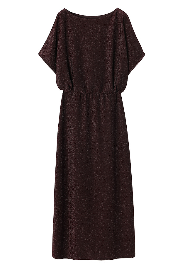 LONG DRESS WITH METALLIC SHINE - KATIE LONG DRESS WITH METALLIC SHINE - KATIE RED 8
