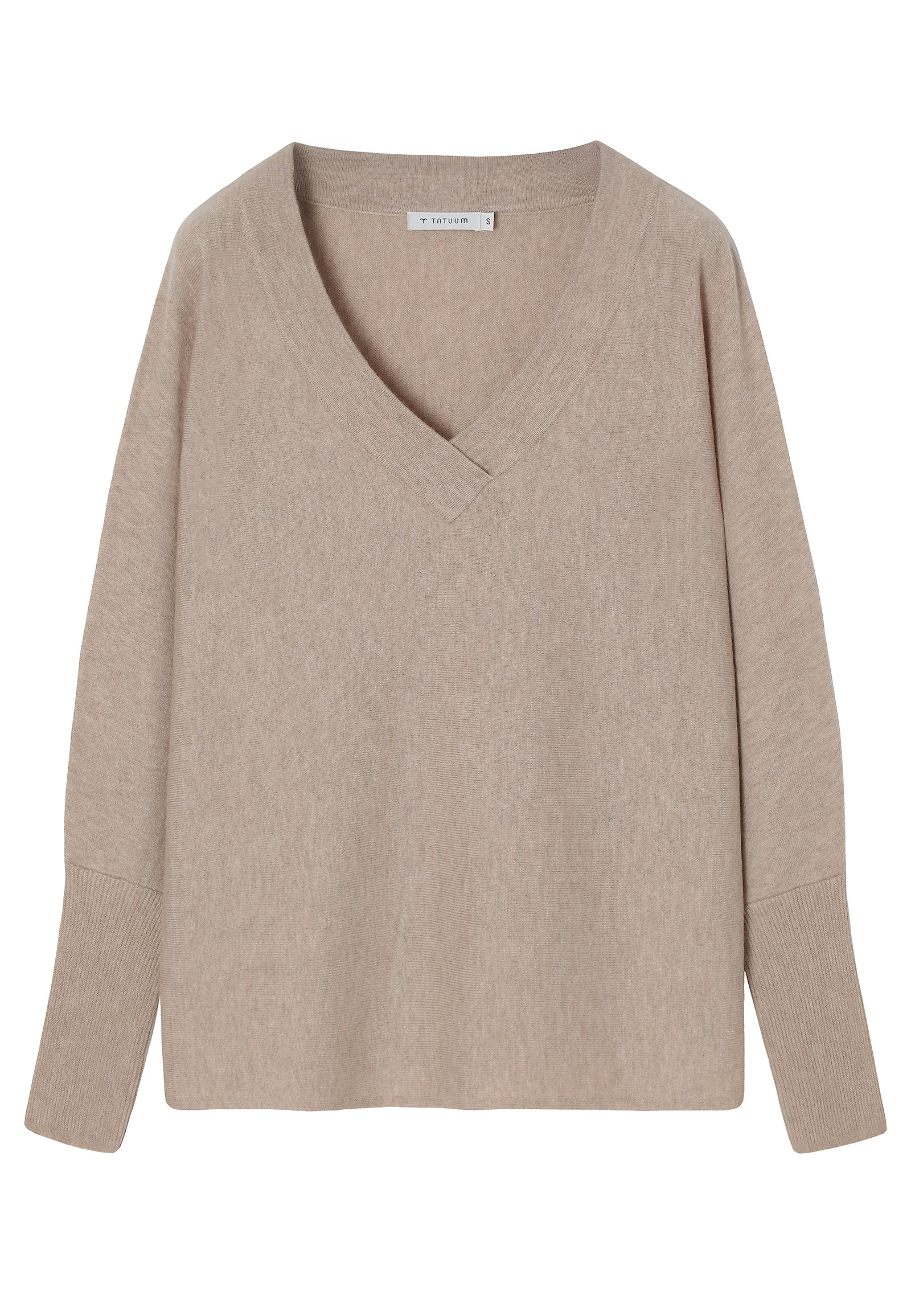 CASUAL JUMPER WITH WOOL AND CASHMERE BLEND - PONNO CASUAL JUMPER WITH WOOL AND CASHMERE BLEND - PONNO BEIGE 113141