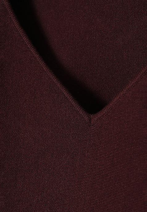 LADIES' JUMPER WITH WIDE SLEEVES AND CREW NECKLINE — RAFIA PURPLE 2