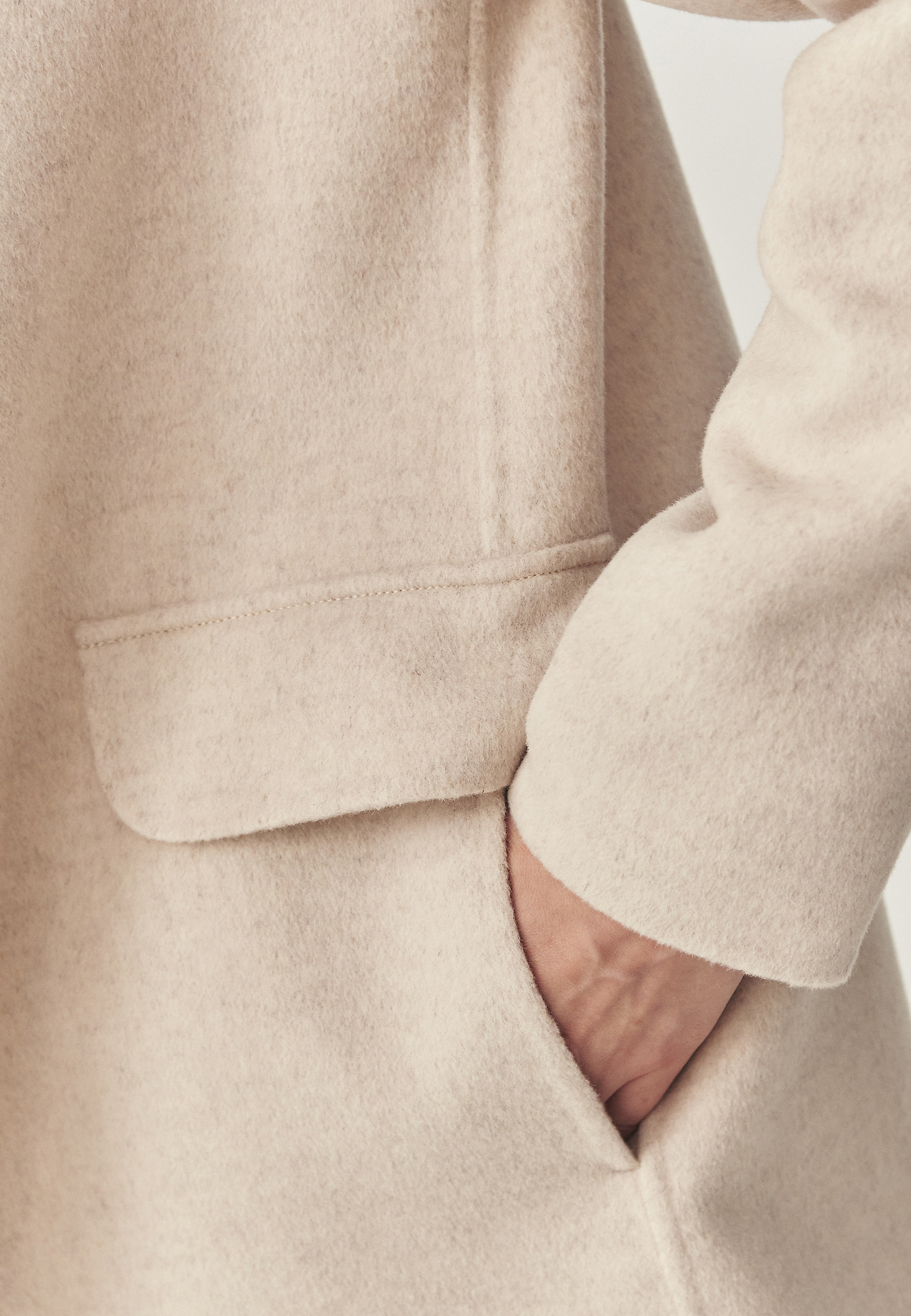 ELEGANT WOOL COAT - LIL ELEGANT WOOL COAT - LIL BEIGE 114707