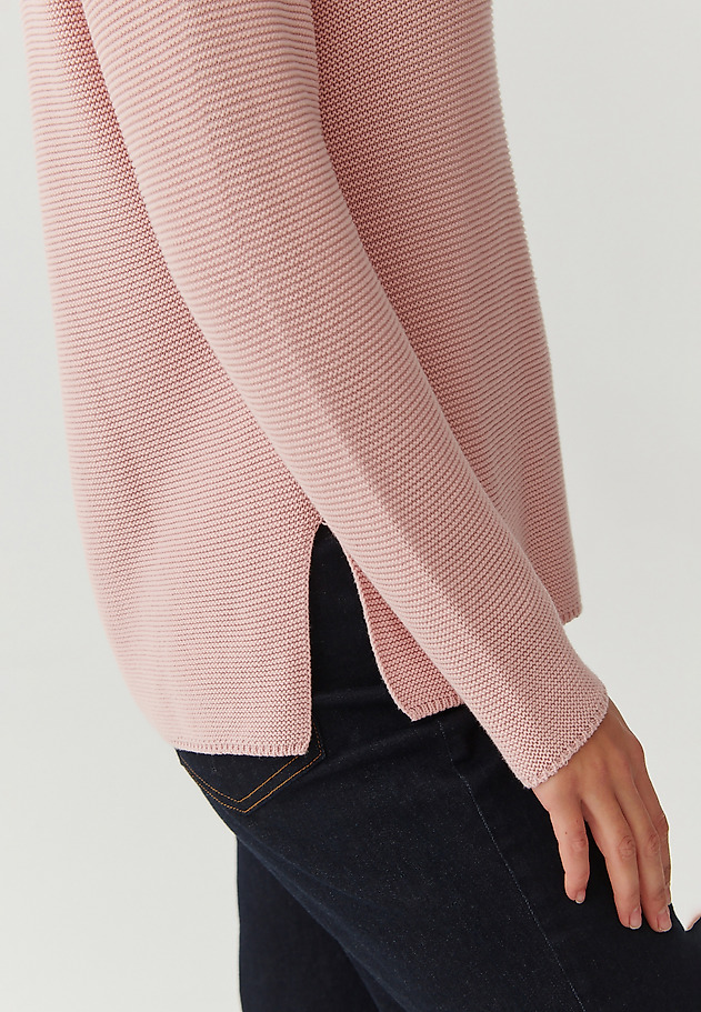 LADIES’ SWEATER WITH V-SHAPED NECKLINE - BORI LADIES’ SWEATER WITH V-SHAPED NECKLINE - BORI RÓŻOWY 5