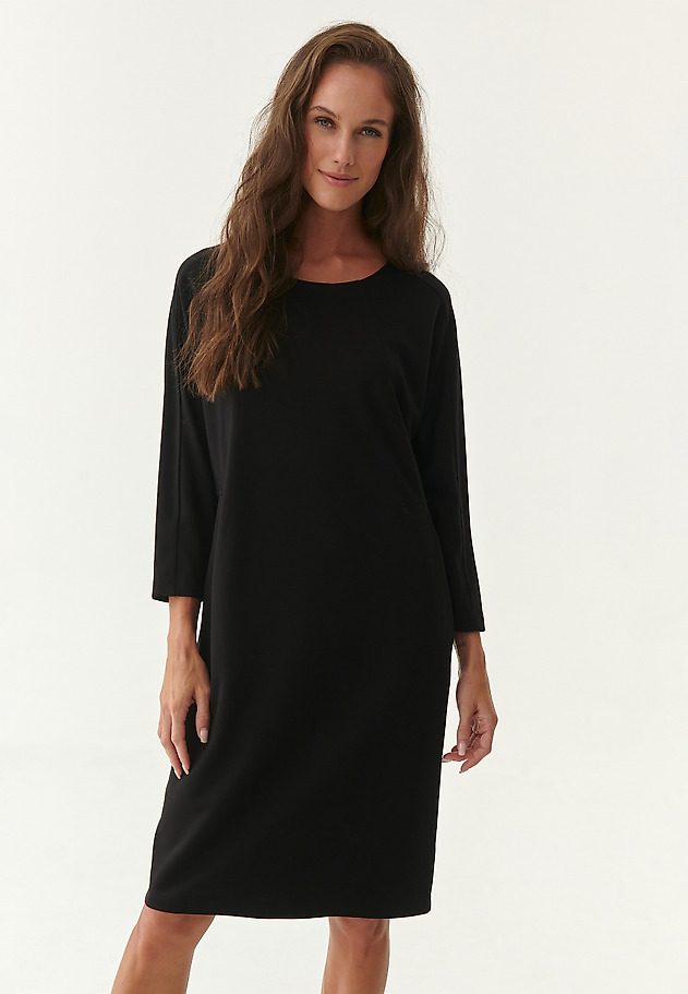 KNITTED OVERSIZED DRESS WODINI KNITTED OVERSIZED DRESS WODINI BLACK 1