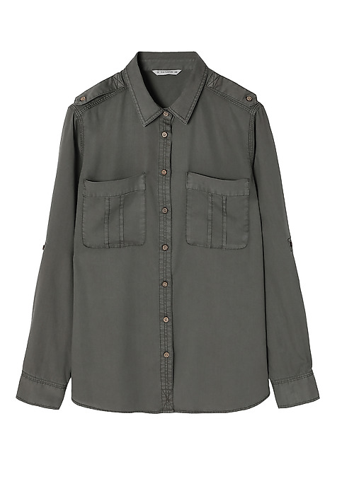LADIES’ SHIRT WITH EPAULETTES - KORSANA KHAKI 2