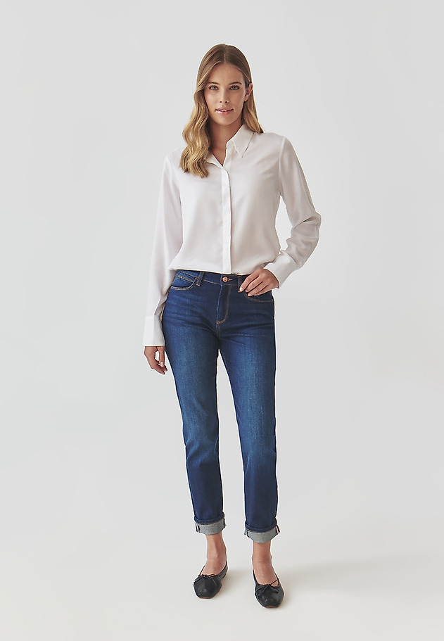 FITTED LADIES’ DENIM JEANS - ALANA 1 FITTED LADIES’ DENIM JEANS - ALANA 1 NIEBIESKI 1