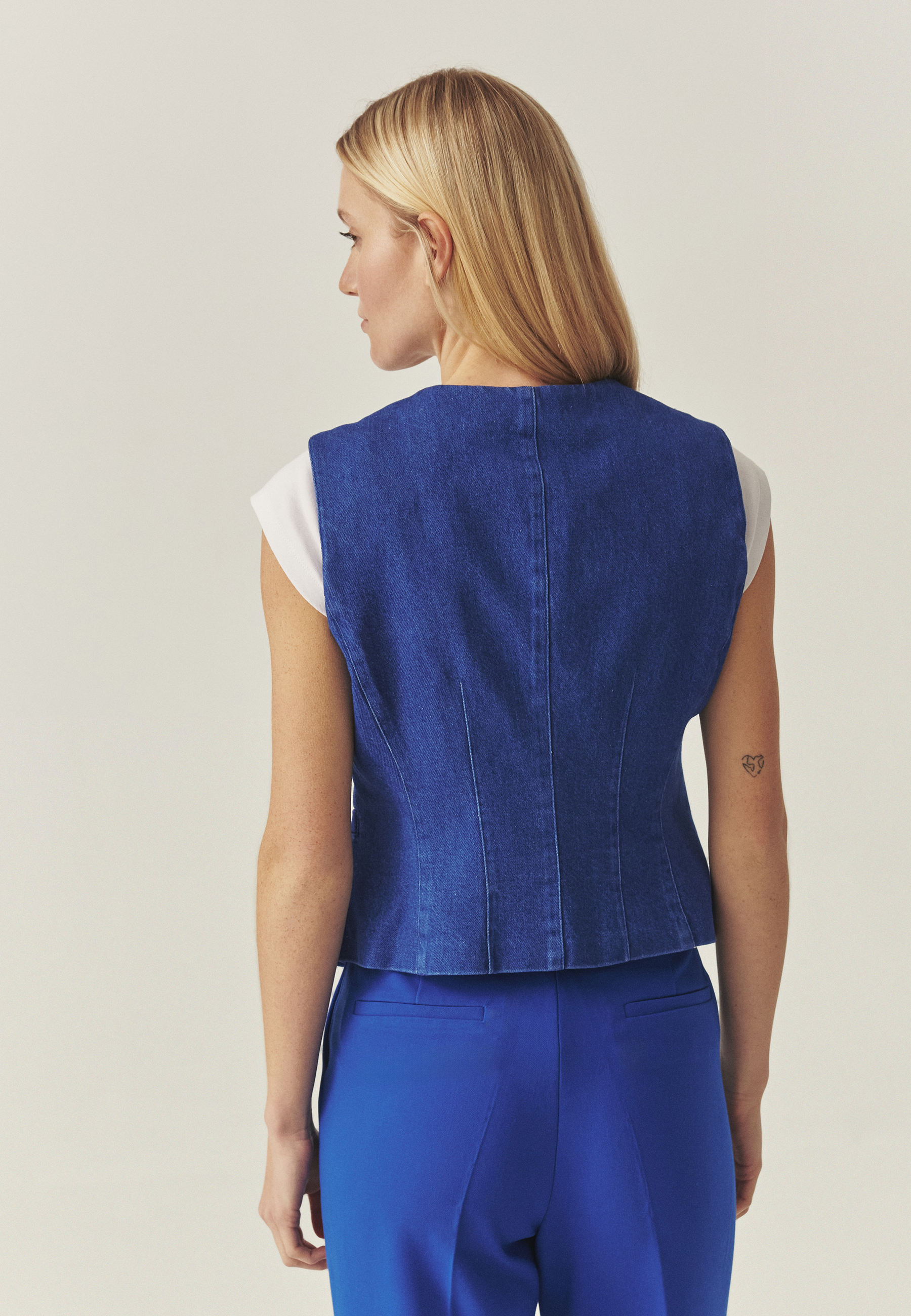 VESTĂ DIN DENIM — RONITA ALBASTRU 2