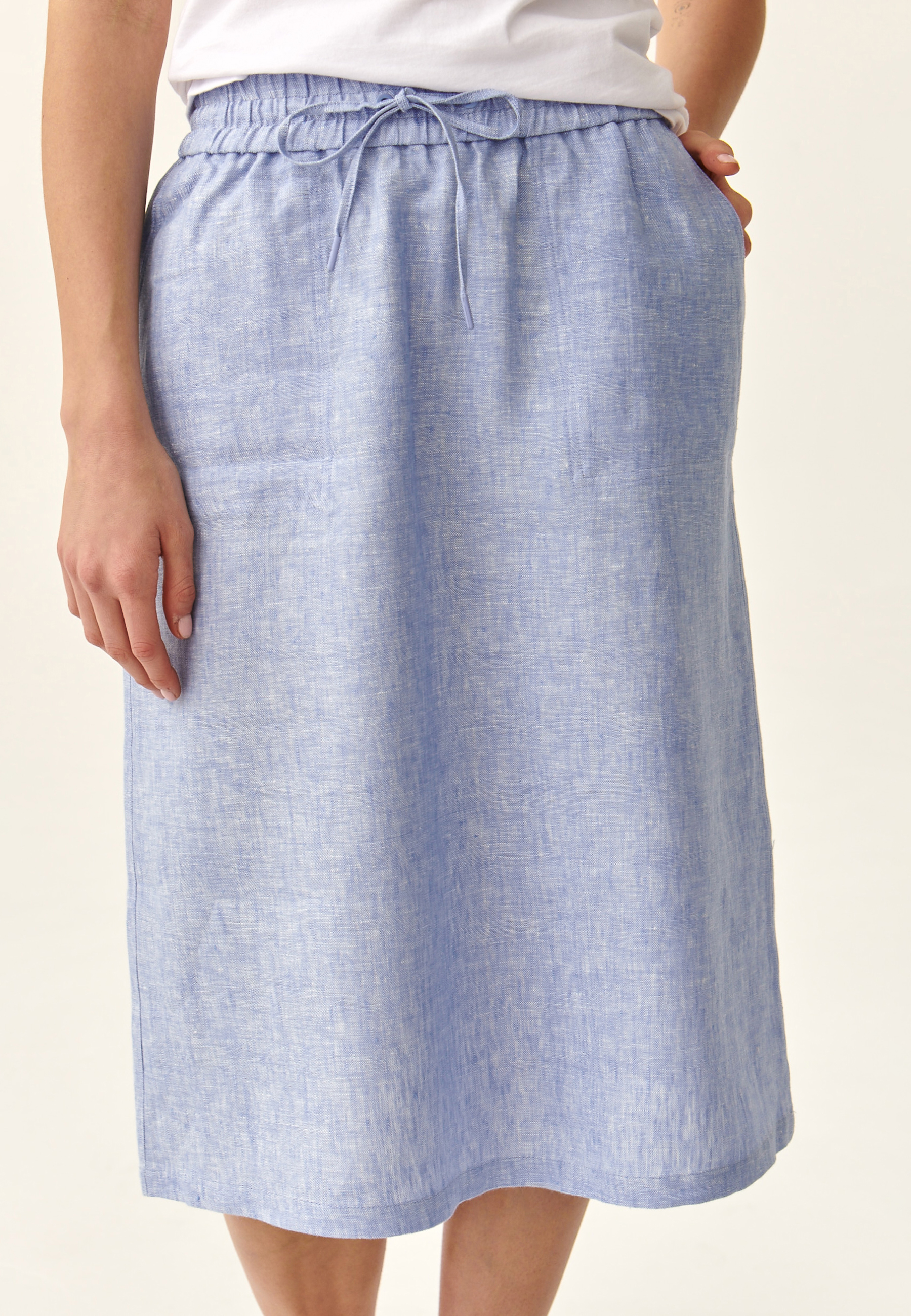 LADIES' CLASSIC SKIRT KOLIKO 1 BLUE 2