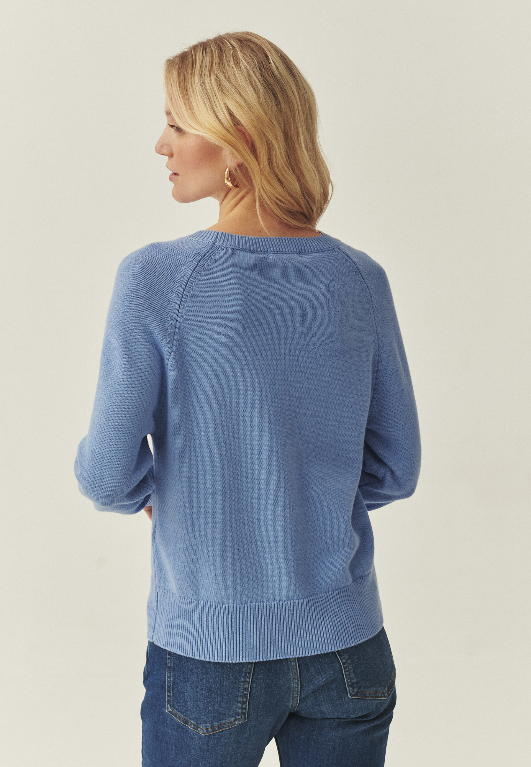 CASUALOWY SWETER Z BAWEŁNĄ - GALLA