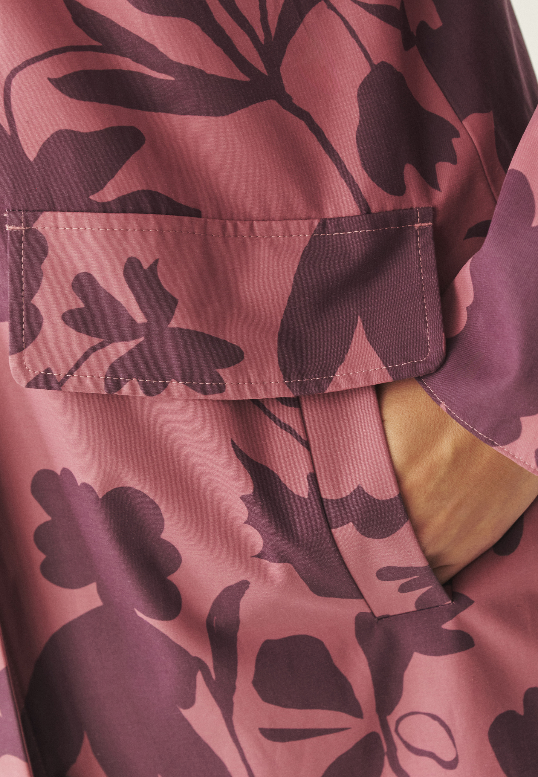 WZORZYSTA KURTKA Z KAPTUREM - KORNELI 1 MULTIKOLOR 2