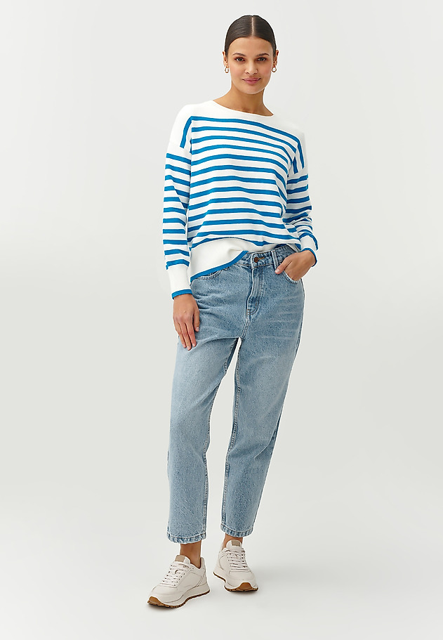 LADIES’ OVERSIZED STRIPED SWEATER - MIRO LADIES’ OVERSIZED STRIPED SWEATER - MIRO MULTIKOLOR 2