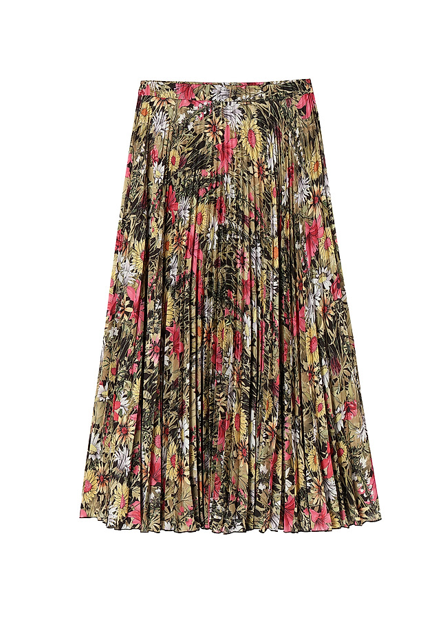 LADIES' PLEATED FLORAL SKIRT MERIDIANA 5 LADIES' PLEATED FLORAL SKIRT MERIDIANA 5 MULTIKOLOR 4
