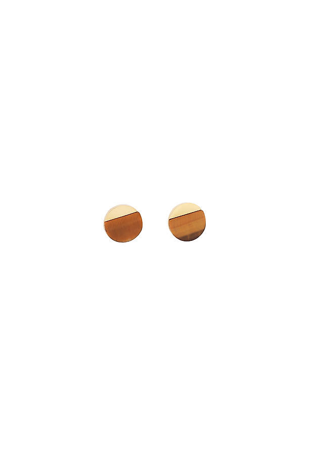 CLASSIC EARRINGS WITH NATURAL QUARTZ — OMELIA CLASSIC EARRINGS WITH NATURAL QUARTZ — OMELIA GOLD 2