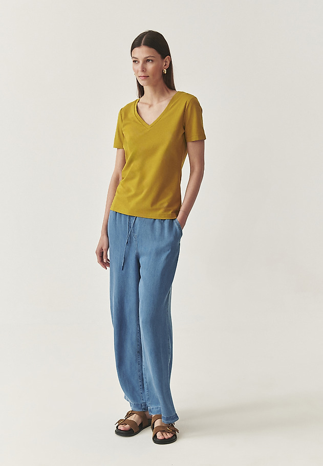 PANTALONI LARGI DIN LYOCELL - NIMI PANTALONI LARGI DIN LYOCELL - NIMI ALBASTRU 1