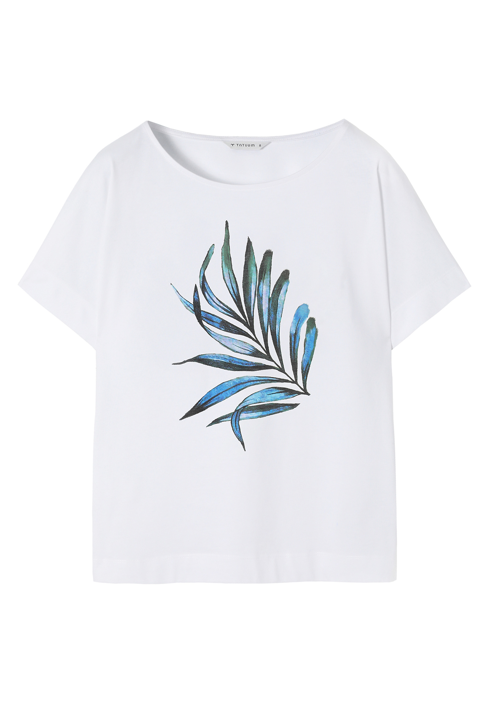 TRICOU DIN BUMBAC CU IMPACT FLORAL - LALI 5 TRICOU DIN BUMBAC CU IMPACT FLORAL - LALI 5 ALB 108636