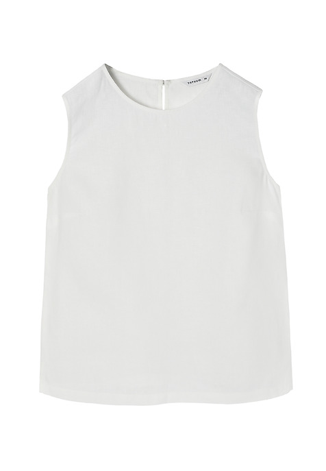 CLASSIC LADIES’ SLEEVELESS BLOUSE - GERDI ECRU 2