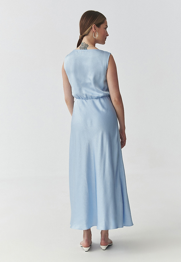 SATIN MAXI DRESS — BELLI SATIN MAXI DRESS — BELLI NIEBIESKI 4