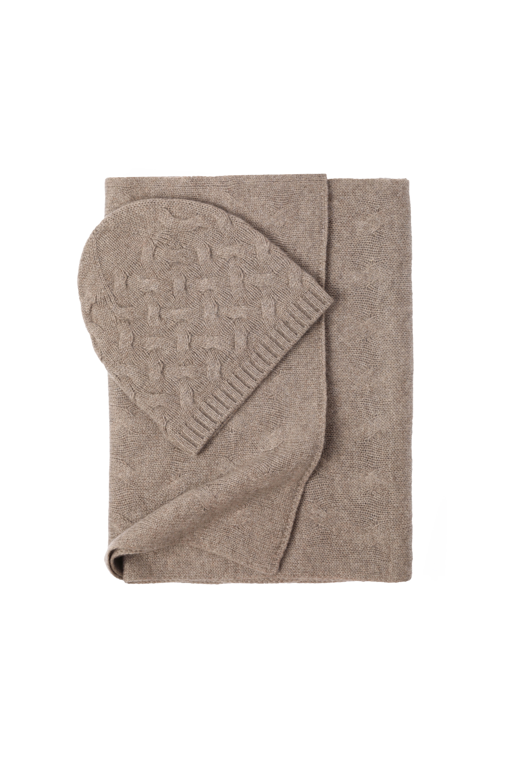 ȘAPCĂ DE DAMĂ TRICOTATĂ DIN LÂNĂ ȘI CAȘMIR - FINKA