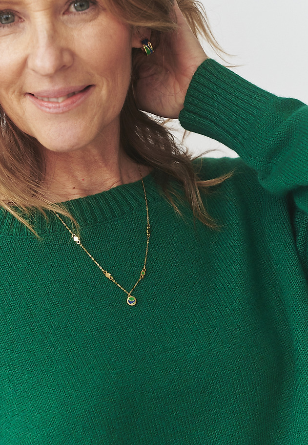 GOLD-PLATED NECKLACE WITH PENDANT - BISMA GOLD-PLATED NECKLACE WITH PENDANT - BISMA MULTIKOLOR 1