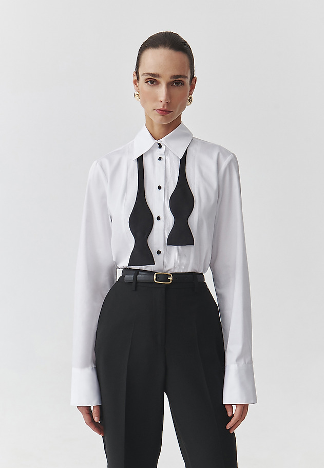 STYLISH LADIES' WOVEN BOW TIE — MIDGE STYLISH LADIES' WOVEN BOW TIE — MIDGE BLACK 1