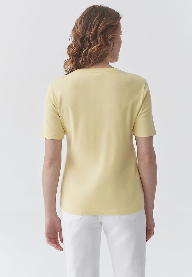 BAWEŁNIANY T-SHIRT DAMSKI — KIRI 1 BAWEŁNIANY T-SHIRT DAMSKI — KIRI 1 ŻÓŁTY 4